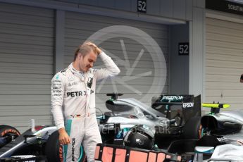 World © Octane Photographic Ltd. Mercedes AMG Petronas W07 Hybrid – Nico Rosberg. Sunday 9th October 2016, F1 Japanese GP - Parc Ferme. Suzuka Circuit, Suzuka, Japan. Digital Ref :1737LB1D8290