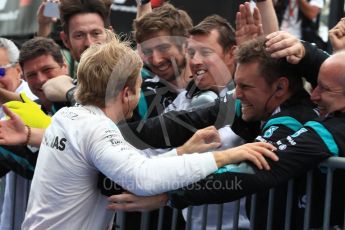 World © Octane Photographic Ltd. Mercedes AMG Petronas W07 Hybrid – Nico Rosberg. Sunday 9th October 2016, F1 Japanese GP - Parc Ferme. Suzuka Circuit, Suzuka, Japan. Digital Ref :1737LB1D8306