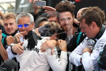 World © Octane Photographic Ltd. Mercedes AMG Petronas W07 Hybrid – Nico Rosberg. Sunday 9th October 2016, F1 Japanese GP - Parc Ferme. Suzuka Circuit, Suzuka, Japan. Digital Ref :1737LB1D8321