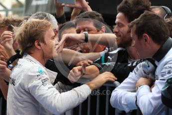 World © Octane Photographic Ltd. Mercedes AMG Petronas W07 Hybrid – Nico Rosberg. Sunday 9th October 2016, F1 Japanese GP - Parc Ferme. Suzuka Circuit, Suzuka, Japan. Digital Ref :1737LB1D8328