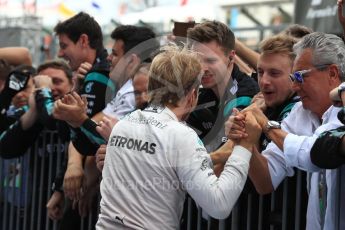 World © Octane Photographic Ltd. Mercedes AMG Petronas W07 Hybrid – Nico Rosberg. Sunday 9th October 2016, F1 Japanese GP - Parc Ferme. Suzuka Circuit, Suzuka, Japan. Digital Ref :1737LB1D8352