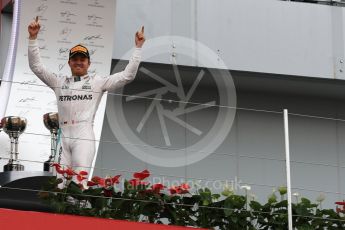 World © Octane Photographic Ltd. Mercedes AMG Petronas – Nico Rosberg (1st). Sunday 9th October 2016, F1 Japanese GP - Podium. Suzuka Circuit, Suzuka, Japan. Digital Ref :1737LB1D8402