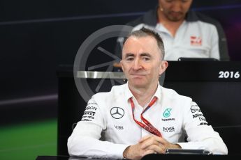 World © Octane Photographic Ltd. F1 Singapore GP FIA Personnel Press Conference, Suzuka Circuit, Suzuka, Japan. Friday 7th October 2016. Paddy Lowe – Executive Technical Director Mercedes AMG Petronas. Digital Ref : 1730LB1D6205