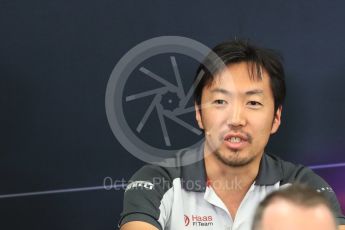 World © Octane Photographic Ltd. F1 Singapore GP FIA Personnel Press Conference, Suzuka Circuit, Suzuka, Japan. Friday 7th October 2016. Ayao Komatsu – Chief Race Engineer Haas F1 Team. Digital Ref : 1730LB1D6272