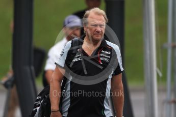 World © Octane Photographic Ltd. Sahara Force India - Robert Fernley. Sunday 9th October 2016, F1 Japanese GP - Paddock, Suzuka Circuit, Suzuka, Japan. Digital Ref : 1734LB2D4312