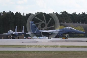 World © Octane Photographic Ltd. 3rd May 2016 RAF Lakenheath, USAF (United States Air Force) 48th Fighter Wing “Statue of Liberty Wing” 492 Fighter Squadron “Mad Hatters”, McDonnell Douglas F-15E Strike Eagle. Digital Ref : 1531CB1D9762