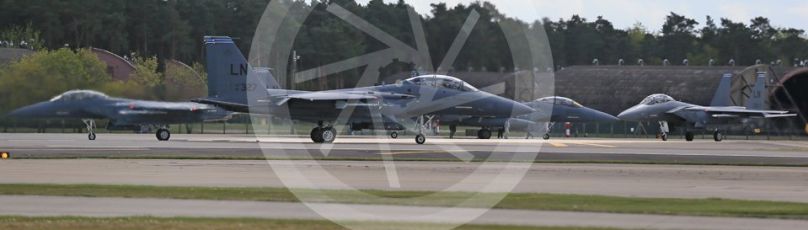World © Octane Photographic Ltd. 3rd May 2016 RAF Lakenheath, USAF (United States Air Force) 48th Fighter Wing “Statue of Liberty Wing” 492 Fighter Squadron “Mad Hatters”, McDonnell Douglas F-15E Strike Eagle. Digital Ref : 1531CB1D9771