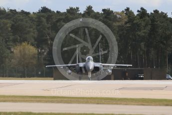 World © Octane Photographic Ltd. 3rd May 2016 RAF Lakenheath, USAF (United States Air Force) 48th Fighter Wing “Statue of Liberty Wing” 492 Fighter Squadron “Mad Hatters”, McDonnell Douglas F-15E Strike Eagle. Digital Ref : 1531CB1D9808