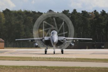 World © Octane Photographic Ltd. 3rd May 2016 RAF Lakenheath, USAF (United States Air Force) 48th Fighter Wing “Statue of Liberty Wing” 492 Fighter Squadron “Mad Hatters”, McDonnell Douglas F-15E Strike Eagle. Digital Ref : 1531CB1D9818