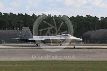 World © Octane Photographic Ltd. 3rd May 2016 RAF Lakenheath, USAF (United States Air Force) 325th Operations Group, 95th Fighter Squadron “Boneheads”, Lockheed-Martin F-22 Raptor. Digital Ref : 1531CB1D9898