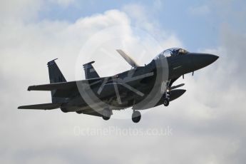 World © Octane Photographic Ltd. 3rd May 2016 RAF Lakenheath, USAF (United States Air Force) 48th Fighter Wing “Statue of Liberty Wing” 492 Fighter Squadron “Mad Hatters”, McDonnell Douglas F-15E Strike Eagle. Digital Ref : 1531CB1L0768