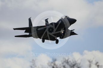 World © Octane Photographic Ltd. 3rd May 2016 RAF Lakenheath, USAF (United States Air Force) 48th Fighter Wing “Statue of Liberty Wing” 492 Fighter Squadron “Mad Hatters”, McDonnell Douglas F-15E Strike Eagle. Digital Ref : 1531CB1L0857