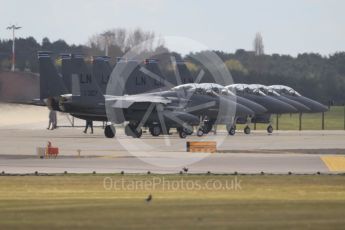 World © Octane Photographic Ltd. 3rd May 2016 RAF Lakenheath, USAF (United States Air Force) 48th Fighter Wing “Statue of Liberty Wing” 492 Fighter Squadron “Mad Hatters”, McDonnell Douglas F-15E Strike Eagle. Digital Ref : 1531CB1L0995