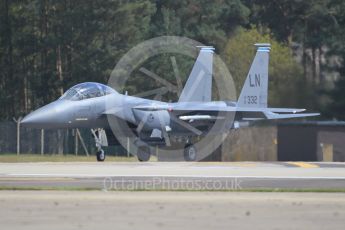 World © Octane Photographic Ltd. 3rd May 2016 RAF Lakenheath, USAF (United States Air Force) 48th Fighter Wing “Statue of Liberty Wing” 492 Fighter Squadron “Mad Hatters”, McDonnell Douglas F-15E Strike Eagle. Digital Ref :1531CB1L1213