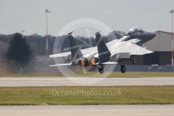 World © Octane Photographic Ltd. 3rd May 2016 RAF Lakenheath, USAF (United States Air Force) 48th Fighter Wing “Statue of Liberty Wing” 492 Fighter Squadron “Mad Hatters”, McDonnell Douglas F-15E Strike Eagle. Digital Ref :1531CB1L1304