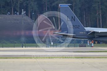 World © Octane Photographic Ltd. 3rd May 2016 RAF Lakenheath, USAF (United States Air Force) 48th Fighter Wing “Statue of Liberty Wing” 492 Fighter Squadron “Mad Hatters”, McDonnell Douglas F-15E Strike Eagle. Digital Ref :1531CB1L1317