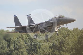World © Octane Photographic Ltd. 3rd May 2016 RAF Lakenheath, USAF (United States Air Force) 48th Fighter Wing “Statue of Liberty Wing” 492 Fighter Squadron “Mad Hatters”, McDonnell Douglas F-15E Strike Eagle. Digital Ref :1531CB1L1371