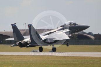 World © Octane Photographic Ltd. 3rd May 2016 RAF Lakenheath, USAF (United States Air Force) 48th Fighter Wing “Statue of Liberty Wing” 492 Fighter Squadron “Mad Hatters”, McDonnell Douglas F-15E Strike Eagle. Digital Ref :1531CB1L1406