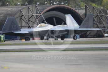 World © Octane Photographic Ltd. 3rd May 2016 RAF Lakenheath, USAF (United States Air Force) 325th Operations Group, 95th Fighter Squadron “Boneheads”, Lockheed-Martin F-22 Raptor. Digital Ref :1531CB1L1459