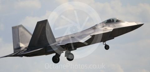 World © Octane Photographic Ltd. 3rd May 2016 RAF Lakenheath, USAF (United States Air Force) 325th Operations Group, 95th Fighter Squadron “Boneheads”, Lockheed-Martin F-22 Raptor. Digital Ref :1531CB1L1547