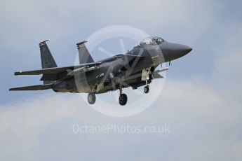 World © Octane Photographic Ltd. 3rd May 2016 RAF Lakenheath, USAF (United States Air Force) 48th Fighter Wing “Statue of Liberty Wing” commanding officer's personal aircraft, McDonnell Douglas F-15E Strike Eagle. Digital Ref :1531CB1L1725
