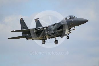 World © Octane Photographic Ltd. 3rd May 2016 RAF Lakenheath, USAF (United States Air Force) 48th Fighter Wing “Statue of Liberty Wing” commanding officer's personal aircraft, McDonnell Douglas F-15E Strike Eagle. Digital Ref :1531CB1L1730