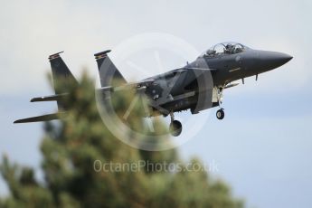 World © Octane Photographic Ltd. 3rd May 2016 RAF Lakenheath, USAF (United States Air Force) 48th Fighter Wing “Statue of Liberty Wing” commanding officer's personal aircraft, McDonnell Douglas F-15E Strike Eagle. Digital Ref :1531CB1L1734