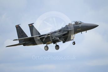 World © Octane Photographic Ltd. 3rd May 2016 RAF Lakenheath, USAF (United States Air Force) 48th Fighter Wing “Statue of Liberty Wing” commanding officer's personal aircraft, McDonnell Douglas F-15E Strike Eagle. Digital Ref :1531CB1L1737