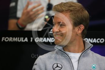World © Octane Photographic Ltd. F1 Monaco GP FIA Drivers' Press Conference, Monaco, Monte Carlo, Wednesday 25th May 2016. Mercedes AMG Petronas – Nico Rosberg. Digital Ref : 1560LB1D4428