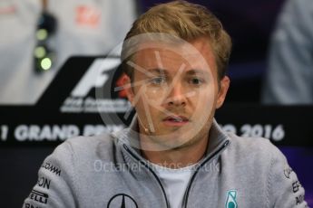 World © Octane Photographic Ltd. F1 Monaco GP FIA Drivers' Press Conference, Monaco, Monte Carlo, Wednesday 25th May 2016. Mercedes AMG Petronas – Nico Rosberg. Digital Ref : 1560LB1D4480