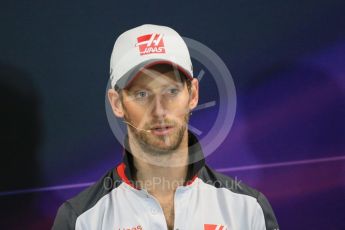 World © Octane Photographic Ltd. F1 Monaco GP FIA Drivers' Press Conference, Monaco, Monte Carlo, Wednesday 25th May 2016. Haas F1 Team – Romain Grosjean. Digital Ref : 1560LB1D4503