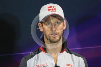 World © Octane Photographic Ltd. F1 Monaco GP FIA Drivers' Press Conference, Monaco, Monte Carlo, Wednesday 25th May 2016. Haas F1 Team – Romain Grosjean. Digital Ref : 1560LB1D4526
