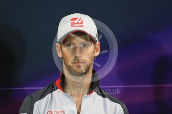 World © Octane Photographic Ltd. F1 Monaco GP FIA Drivers' Press Conference, Monaco, Monte Carlo, Wednesday 25th May 2016. Haas F1 Team – Romain Grosjean. Digital Ref : 1560LB1D4553