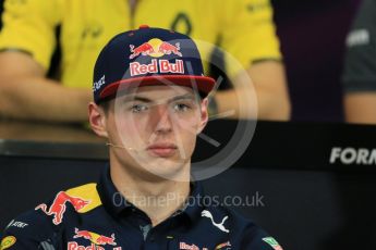 World © Octane Photographic Ltd. F1 Monaco GP FIA Drivers' Press Conference, Monaco, Monte Carlo, Wednesday 25th May 2016. Red Bull Racing – Max Verstappen. Digital Ref : 1560LB1D4593