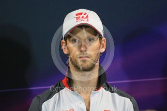 World © Octane Photographic Ltd. F1 Monaco GP FIA Drivers' Press Conference, Monaco, Monte Carlo, Wednesday 25th May 2016. Haas F1 Team – Romain Grosjean. Digital Ref : 1560LB1D4617