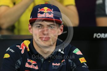 World © Octane Photographic Ltd. F1 Monaco GP FIA Drivers' Press Conference, Monaco, Monte Carlo, Wednesday 25th May 2016. Red Bull Racing – Max Verstappen. Digital Ref : 1560LB1D4628
