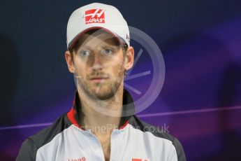 World © Octane Photographic Ltd. F1 Monaco GP FIA Drivers' Press Conference, Monaco, Monte Carlo, Wednesday 25th May 2016. Haas F1 Team – Romain Grosjean. Digital Ref : 1560LB1D4659