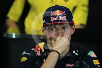 World © Octane Photographic Ltd. F1 Monaco GP FIA Drivers' Press Conference, Monaco, Monte Carlo, Wednesday 25th May 2016. Red Bull Racing – Max Verstappen. Digital Ref : 1560LB1D4666