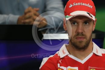 World © Octane Photographic Ltd. F1 Monaco GP FIA Drivers' Press Conference, Monaco, Monte Carlo, Wednesday 25th May 2016. Scuderia Ferrari – Sebastian Vettel. Digital Ref : 1560LB1D4735