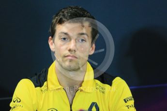 World © Octane Photographic Ltd. F1 Monaco GP FIA Drivers' Press Conference, Monaco, Monte Carlo, Wednesday 25th May 2016. Renault Sport F1 Team – Jolyon Palmer. Digital Ref : 1560LB1D4759