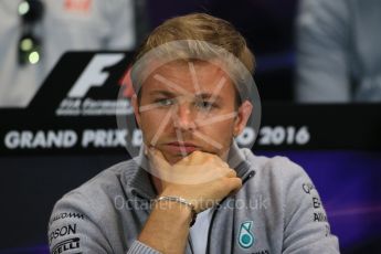 World © Octane Photographic Ltd. F1 Monaco GP FIA Drivers' Press Conference, Monaco, Monte Carlo, Wednesday 25th May 2016. Mercedes AMG Petronas – Nico Rosberg. Digital Ref : 1560LB1D4790