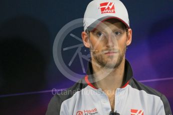 World © Octane Photographic Ltd. F1 Monaco GP FIA Drivers' Press Conference, Monaco, Monte Carlo, Wednesday 25th May 2016. Haas F1 Team – Romain Grosjean. Digital Ref : 1560LB1D4836