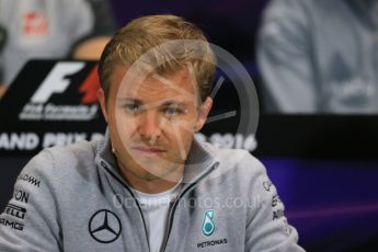 World © Octane Photographic Ltd. F1 Monaco GP FIA Drivers' Press Conference, Monaco, Monte Carlo, Wednesday 25th May 2016. Mercedes AMG Petronas – Nico Rosberg. Digital Ref : 1560LB1D4847