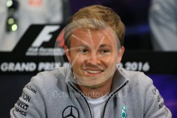 World © Octane Photographic Ltd. F1 Monaco GP FIA Drivers' Press Conference, Monaco, Monte Carlo, Wednesday 25th May 2016. Mercedes AMG Petronas – Nico Rosberg. Digital Ref : 1560LB1D4863