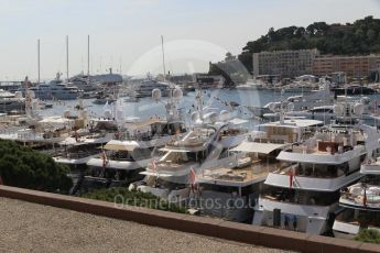 World © Octane Photographic Ltd. Williams Martini Racing yacht "Rola". Saturday 28th May 2016, F1 Monaco GP Practice 3, Monaco, Monte Carlo. Digital Ref : 1568CB1D7921