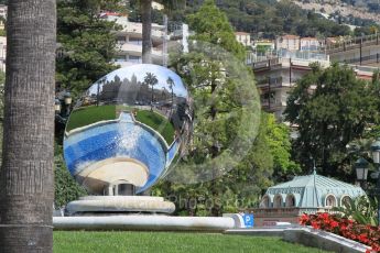 World © Octane Photographic Ltd. Mirror in front of the Casino. Saturday 28th May 2016, F1 Monaco GP Practice 3, Monaco, Monte Carlo. Digital Ref : 1568CB1D7922
