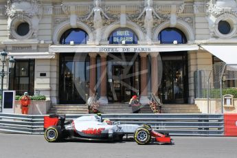 World © Octane Photographic Ltd. Haas F1 Team VF-16 - Esteban Gutierrez. Saturday 28th May 2016, F1 Monaco GP Practice 3, Monaco, Monte Carlo. Digital Ref : 1568CB1D7934