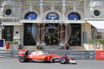 World © Octane Photographic Ltd. Scuderia Ferrari SF16-H – Kimi Raikkonen. Saturday 28th May 2016, F1 Monaco GP Practice 3, Monaco, Monte Carlo. Digital Ref : 1568CB1D7943