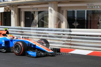 World © Octane Photographic Ltd. Manor Racing MRT05 – Rio Haryanto. Saturday 28th May 2016, F1 Monaco GP Practice 3, Monaco, Monte Carlo. Digital Ref : 1568CB1D8033