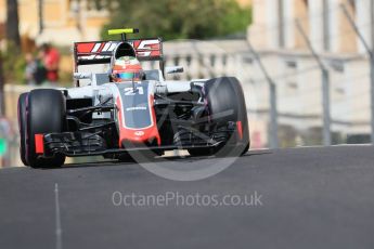 World © Octane Photographic Ltd. Haas F1 Team VF-16 - Esteban Gutierrez. Saturday 28th May 2016, F1 Monaco GP Practice 3, Monaco, Monte Carlo. Digital Ref : 1568CB7D1904